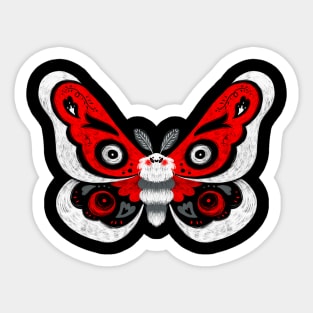 Happy Moth Sticker